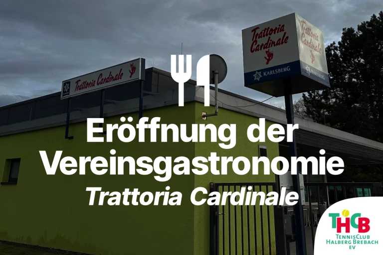 Eröffnung der Vereinsgastronomie "Trattoria Cardinale"
