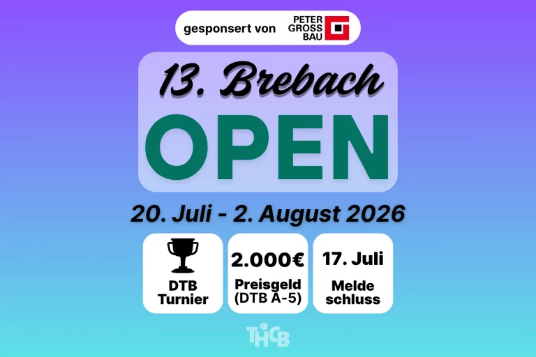 13. Brebach Open: Jetzt anmelden!